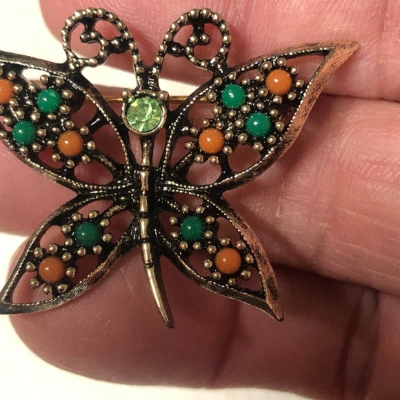 Vintage Sarah Coventry "WINGS OF FASHION" Butterfly Pin/Brooch  1974 M13 - Picture 4 of 6